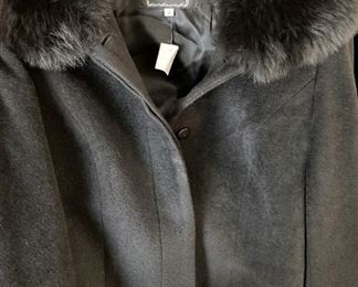 Faux fur collared jacket
