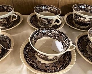 English cups & saucers