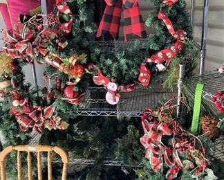Wreaths and garland