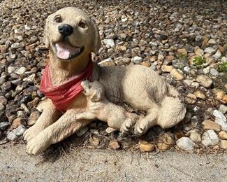 Large Resin Statue Dog
