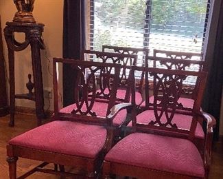 Set 6 Antique Dining Chairs