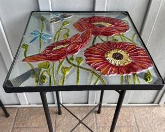 Small Art Glass Table
