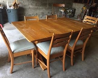 Art Deco dining table & chairs.