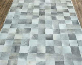 9X13' Hand Made Natural Hide Area Rug