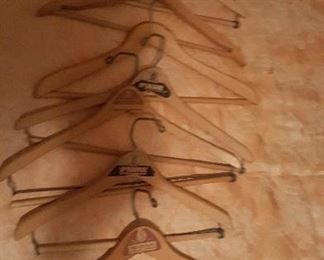 129. wooden hangers $