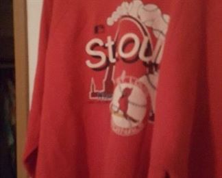 128. St Louis cardinal sweat shirt $