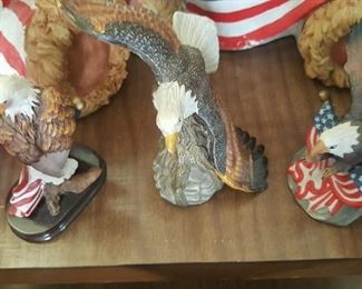 203.  3 small eagle statues $12 for all 3