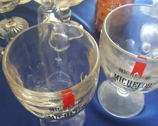 394.    2 michelob beer glasses  