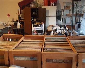 100's of records a large amount of good ones.only for sale at sale