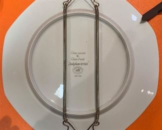 Hermès Chiens d'arret Sealyham Terrier Plate Platter 1x10x10in HxWxD