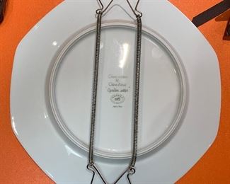 Hermès Chiens d'arret Gordon Setter Plate Platter 1x10x10in HxWxD