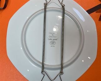 Hermès Chiens d'arret Cocker Spaniel Plate Platter 1x10x10in HxWxD
