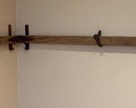 Rustic Architectural Salvage Wall SCREW Clamp	64in span 39in span	
