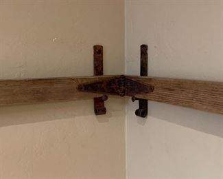 Rustic Architectural Salvage Wall SCREW Clamp 64in span 39in span