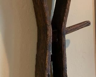 Antique Primitive Farm Tool Rustic Wall Decor	26x9x4in	HxWxD
