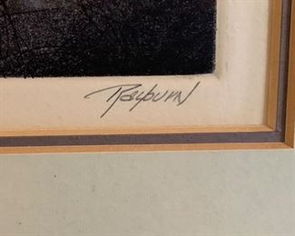 *Signed* Dale Rayburn Vieux Carre Peddlers litho 83/90 21x18.5x2in HxWxD