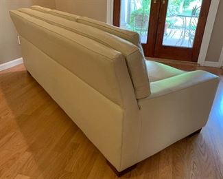 Contemporary Leather Sofa Couch Roche Bobois 31x85x38in HxWxD