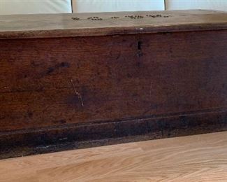 Antique Rustic Campaign Chest 14x43x21in HxWxD