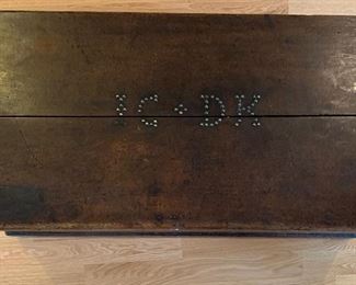 Antique Rustic Campaign Chest 14x43x21in HxWxD