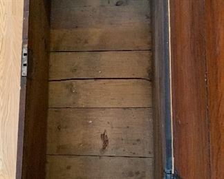 Antique Rustic Campaign Chest 14x43x21in HxWxD