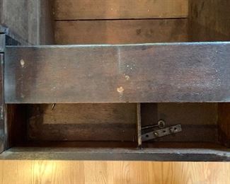 Antique Rustic Campaign Chest 14x43x21in HxWxD