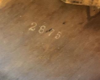 Antique Burl Wood Flamed Mahogany Table 20.5x34x34in HxWxD