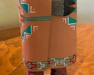 Marvin Jim Navajo Folk Art Carving Mule Deer 13.5in H