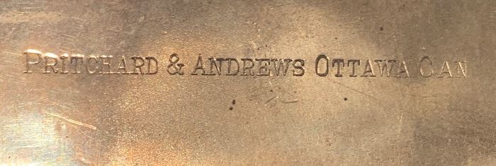 Antique Cast Iron & Brass Canadian Postal Scale Pritchard & Andrews Ottawa 14x15x4in HxWxD