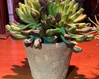 3pc Faux Plants 8in, 8in, & 4in H