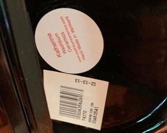 Katherine Washburn Cow Serving Bowl on Stand 13.75in Diameter