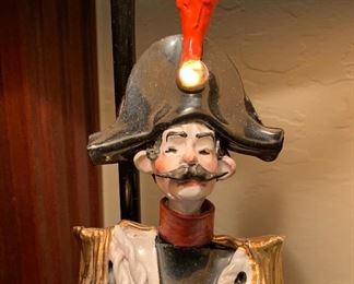 Ricci Italy Figural Lamp Admiral 20x11x8in