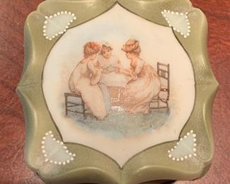 CF Monroe Nakara Bishops Hat Jewelry Box 3x4.5x4.5in HxWxD
