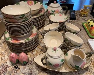 57 pc Franciscan Desert Rose Dinnerware China Set
