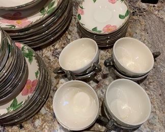 57 pc Franciscan Desert Rose Dinnerware China Set