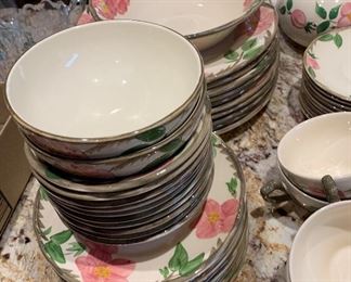 57 pc Franciscan Desert Rose Dinnerware China Set