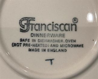57 pc Franciscan Desert Rose Dinnerware China Set