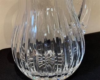 Large Waterford Crystal Glass WaterPitcher 8.25in H x 5.25in W x 8in D HxWxD