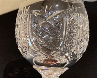 8 Piece Waterford Wine Hock Glasses 7.5inH