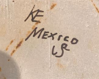 El Palomar Mexico Pottery Ken Edwards Oblong Dish 1.5x5.5x14in HxWxD