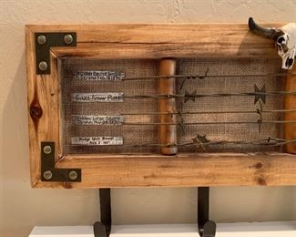 Rustic Western Hat Rack 10.75x23in L