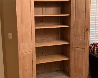 Rustic Slender Cabinet 84x34.5x18in HxWxD