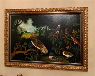 *Original* Wildlife Oil Painting Unsigned 30.5x42x2.5 HxWxD
