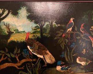 *Original* Wildlife Oil Painting Unsigned 30.5x42x2.5 HxWxD