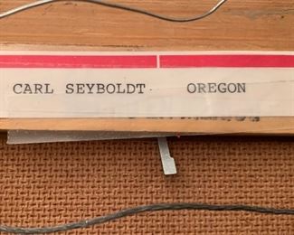 *Original* Art Carl Seyboldt Cowboy Painting 14.5x12.5x2in HxWxD