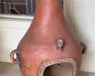 Mexican Clay Chiminea 29 x 19 x 15 HxWxD