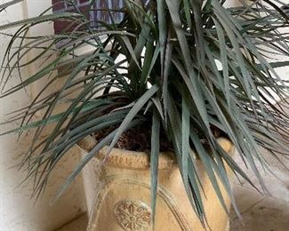 Faux Outdoor Plant/Pot 35 in H x 12in Diameter