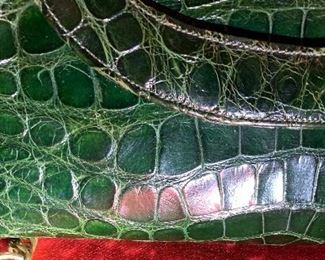 Vintage Magro Crocodile Handbag purse 6x11x4.5in HxWxD