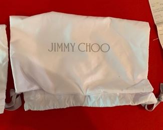 Jimmy Choo Aurora Pumps Lep Glitter Fabric-Champagne Shoes 143 39.5 sz