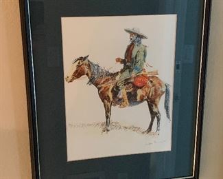 Frederic Remington Print A Trapper 21x17in