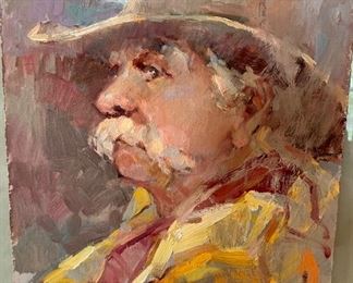 *Original* Art Cowboy Signed 17x14.5in